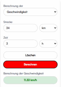 Geschwindigkeitsrechner