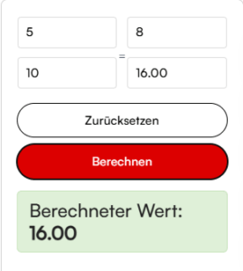 Dreisatzrechner online