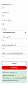 Kredit Rechner
