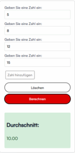 Durchschnittsrechner​