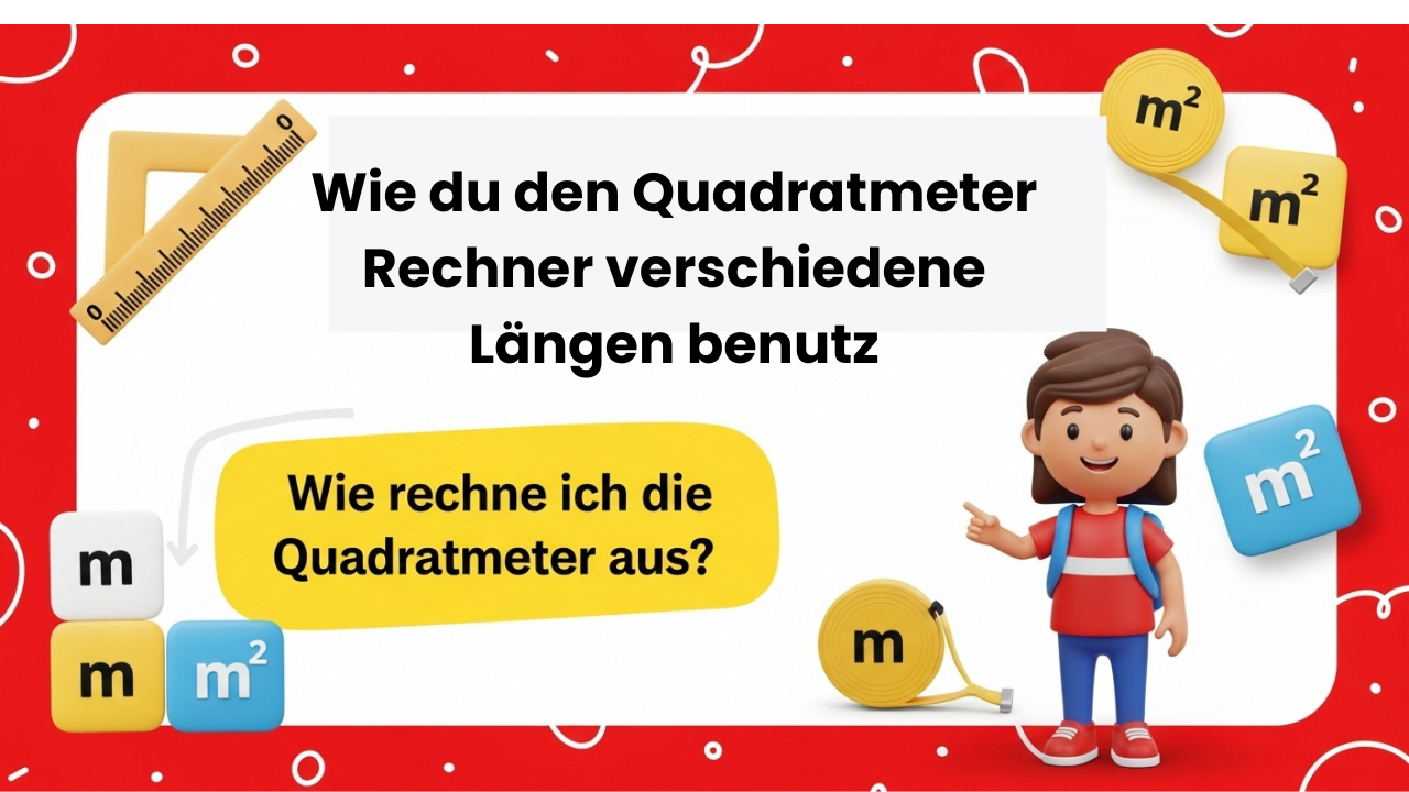 Quadratmeter Rechner verschiedene Längen