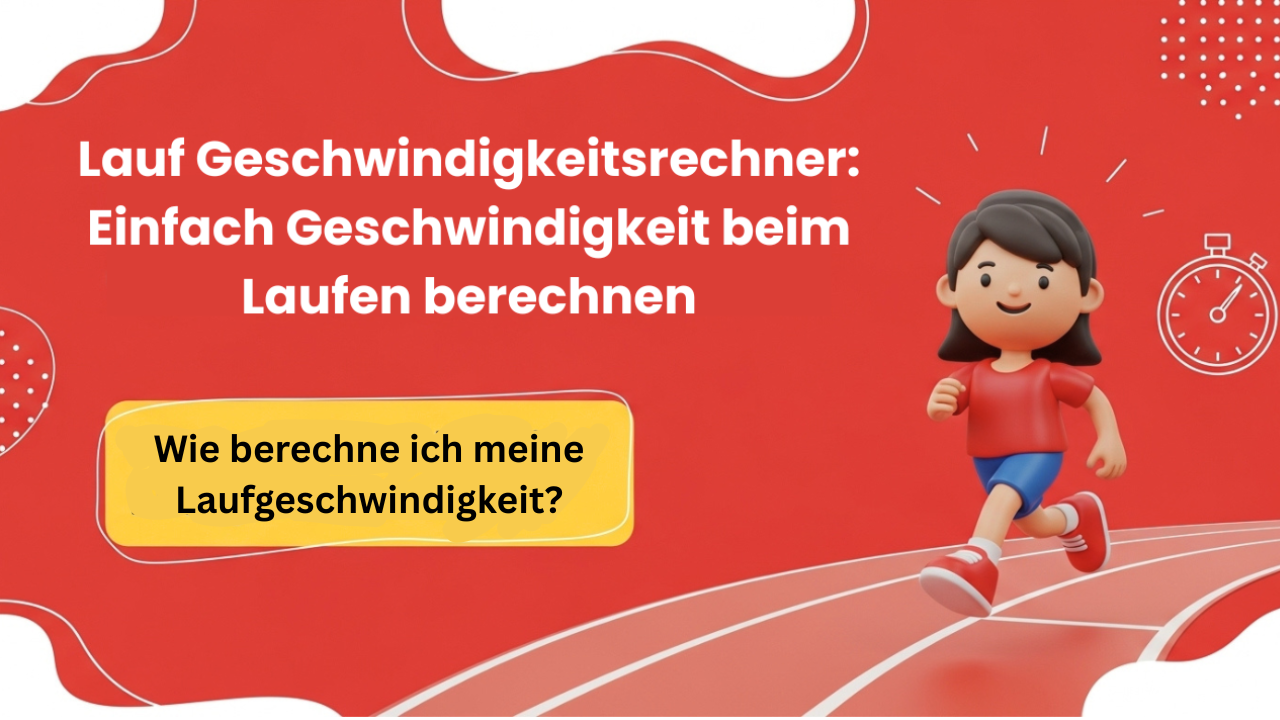 Lauf Geschwindigkeitsrechner