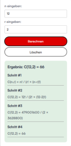 Kombinationsrechner