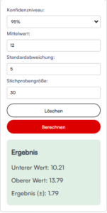 Konfidenzintervall rechner