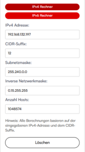 ip netze rechner