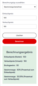 Gewinnrechner