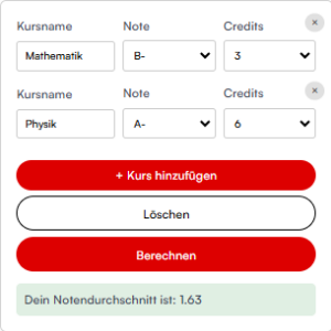 notendurchschnitt rechner
