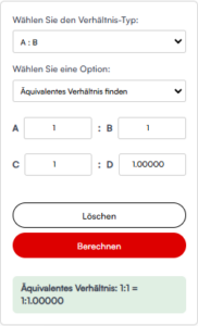 Verhältnisrechner