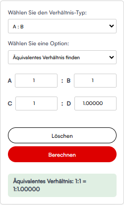 Verhaltnis Berechnen